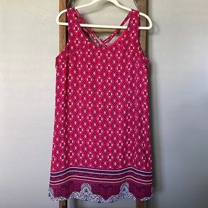 Skies Are Blue Sleeveless Shift Dress